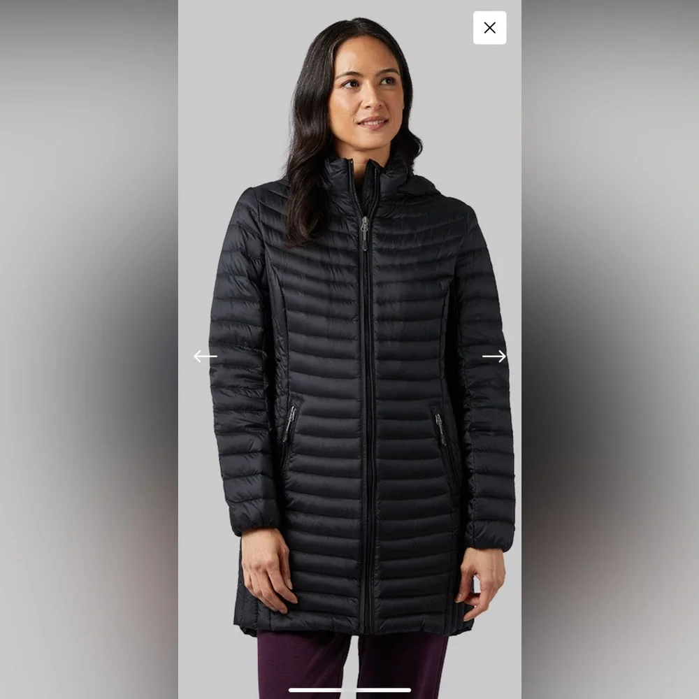 32 Degrees Black Puffer Jacket - Picture 3 of 3